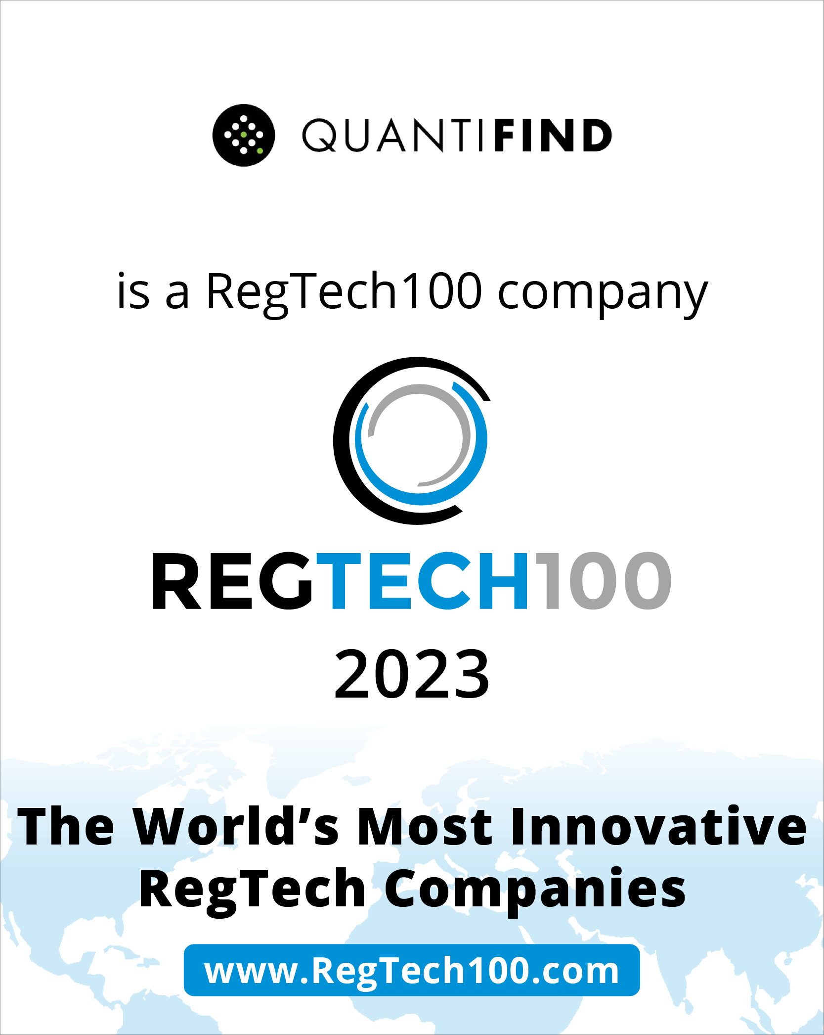 Quantifind Named to Top 100 RegTech Companies Globally