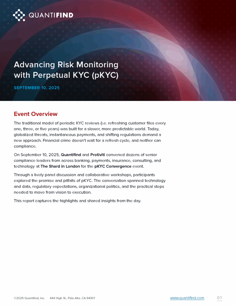 Pkyc Model Perpetual KYC (pKYC) Convergence Summary Report • Resources